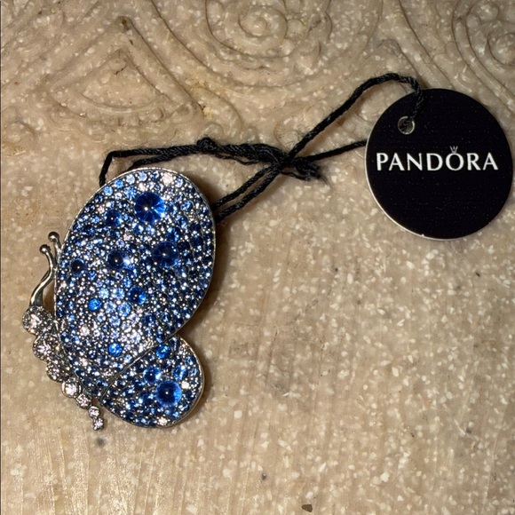 Pandora Jewelry - NWT Pandora Dazzling Blue Butterfly Brooch and Pendant Spring 2019 RARE